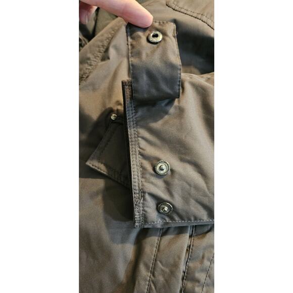 Royal Falcon Winter Parker Jacket Mens M Brown Insulated Pockets Whistle Zip - Picture 10 of 16